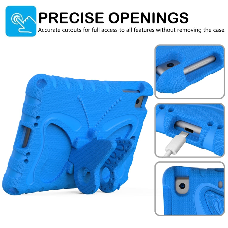 For iPad mini 1/2/3/4/5 Butterfly Bracket EVA Shockproof Tablet Case(Blue) - iPad mini (2019) / mini 5 Cases by buy2fix | Online Shopping UK | buy2fix