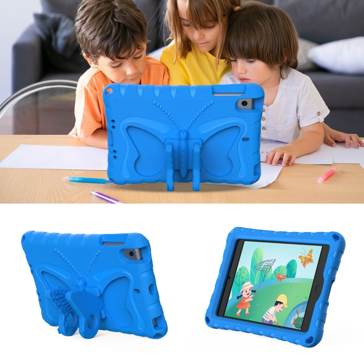 For iPad mini 1/2/3/4/5 Butterfly Bracket EVA Shockproof Tablet Case(Blue) - iPad mini (2019) / mini 5 Cases by buy2fix | Online Shopping UK | buy2fix
