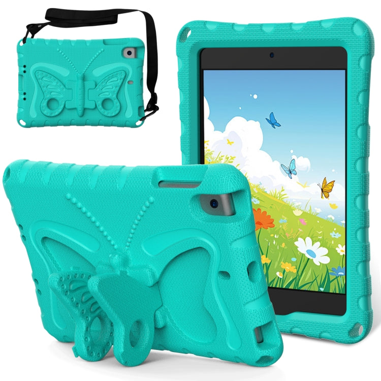 For iPad mini 1/2/3/4/5 Butterfly Bracket EVA Shockproof Tablet Case(Mint Green) - iPad mini (2019) / mini 5 Cases by buy2fix | Online Shopping UK | buy2fix