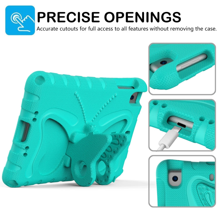 For iPad mini 1/2/3/4/5 Butterfly Bracket EVA Shockproof Tablet Case(Mint Green) - iPad mini (2019) / mini 5 Cases by buy2fix | Online Shopping UK | buy2fix