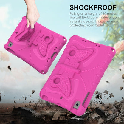 For iPad mini 1/2/3/4/5 Butterfly Bracket EVA Shockproof Tablet Case(Rose Red) - iPad mini (2019) / mini 5 Cases by buy2fix | Online Shopping UK | buy2fix