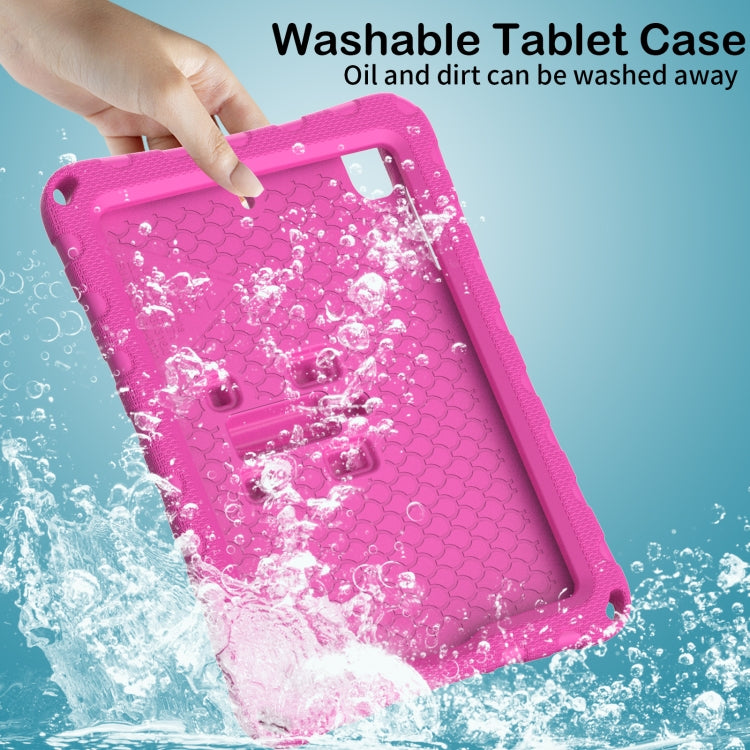 For iPad mini 1/2/3/4/5 Butterfly Bracket EVA Shockproof Tablet Case(Rose Red) - iPad mini (2019) / mini 5 Cases by buy2fix | Online Shopping UK | buy2fix