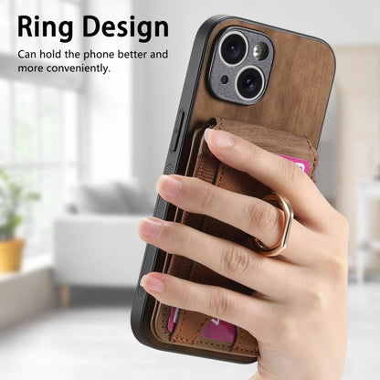 For iPhone 12 Retro Splitable Magnetic Stand Card Bag Leather Phone Case(Brown) - iPhone 12 / 12 Pro Cases by buy2fix | Online Shopping UK | buy2fix