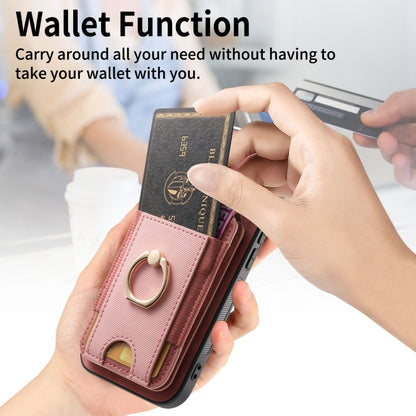 For iPhone XS Max Retro Splitable Magnetic Stand Card Bag Leather Phone Case(Pink) - More iPhone Cases by buy2fix | Online Shopping UK | buy2fix