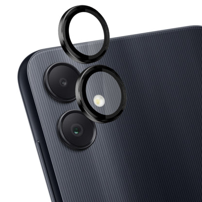 For Samsung Galaxy A05 4G NORTHJO Camera LensCD Vein Metal Ring Tempered Glass Film(Black) - Galaxy Tempered Glass by NORTHJO | Online Shopping UK | buy2fix