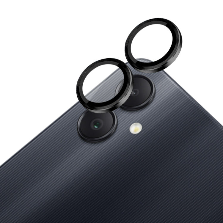 For Samsung Galaxy A05 4G NORTHJO Camera LensCD Vein Metal Ring Tempered Glass Film(Black) - Galaxy Tempered Glass by NORTHJO | Online Shopping UK | buy2fix