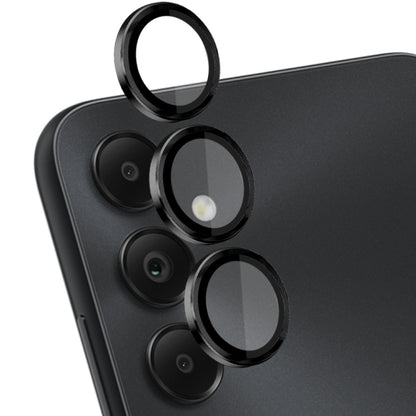 For Samsung Galaxy A05s 4G NORTHJO Camera LensCD Vein Metal Ring Tempered Glass Film(Black) - Galaxy Tempered Glass by NORTHJO | Online Shopping UK | buy2fix