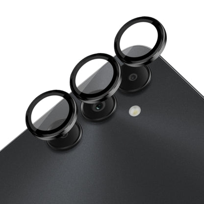 For Samsung Galaxy A05s 4G NORTHJO Camera LensCD Vein Metal Ring Tempered Glass Film(Black) - Galaxy Tempered Glass by NORTHJO | Online Shopping UK | buy2fix