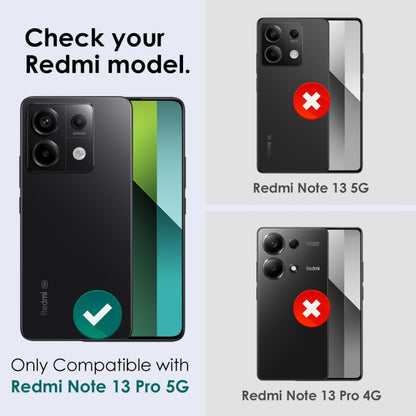 For Xiaomi Redmi Note 13 Pro 5G NORTHJO Camera LensCD Vein Metal Ring Tempered Glass Film(Black) -  by NORTHJO | Online Shopping UK | buy2fix