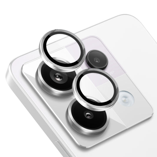 For Xiaomi Redmi Note 13 Pro 5G NORTHJO Camera LensCD Vein Metal Ring Tempered Glass Film(Silver) -  by NORTHJO | Online Shopping UK | buy2fix