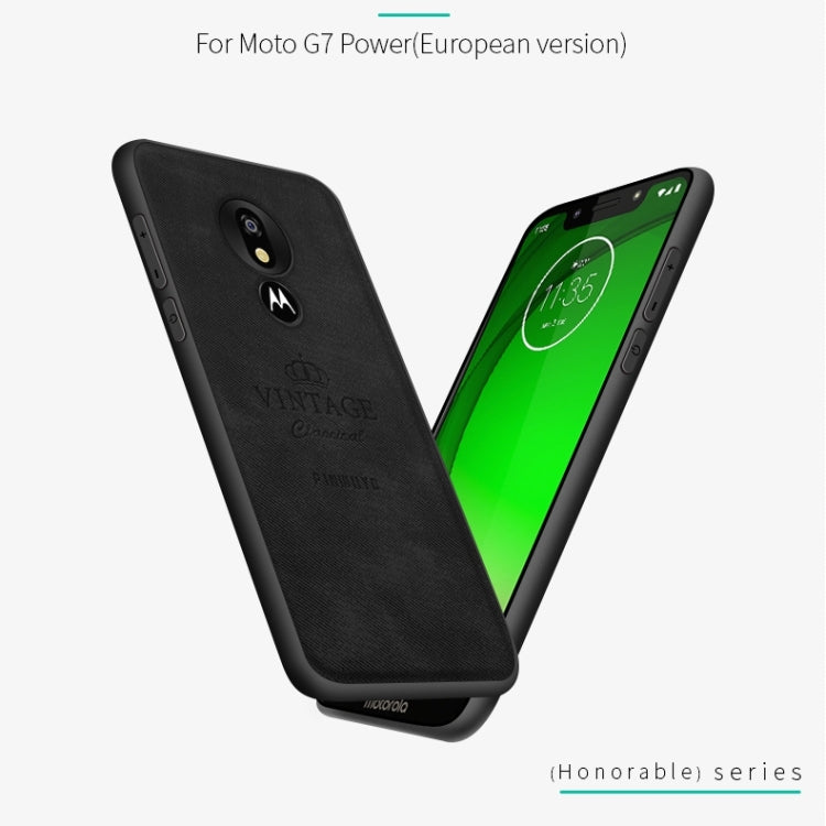 PINWUYO Shockproof Waterproof Full Coverage PC + TPU + Skin Protective Case for Motorola Moto G7 Power (Eurasian Version)(Blue) - Motorola Cases by PINWUYO | Online Shopping UK | buy2fix