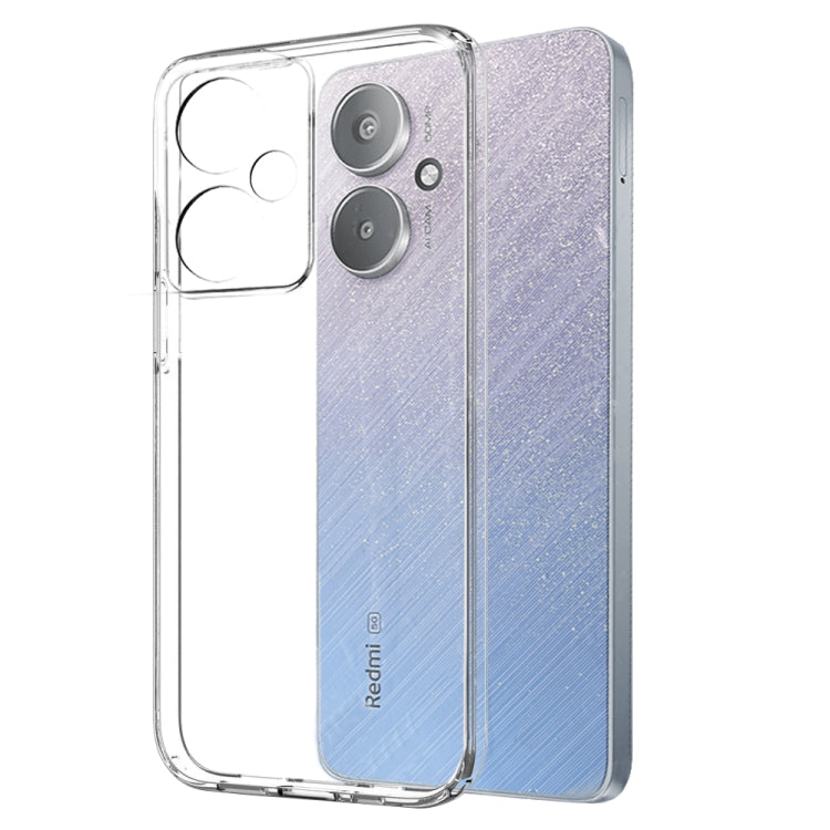For Xiaomi Redmi 13C 5G NORTHJO Transparent TPU Phone Case with Tempered Glass Film(Transparent) - Xiaomi Cases by NORTHJO | Online Shopping UK | buy2fix
