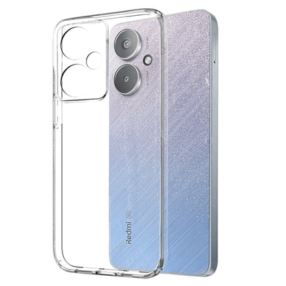 For Xiaomi Redmi 13C 5G NORTHJO Transparent TPU Phone Case with Tempered Glass Film(Transparent) - Xiaomi Cases by NORTHJO | Online Shopping UK | buy2fix