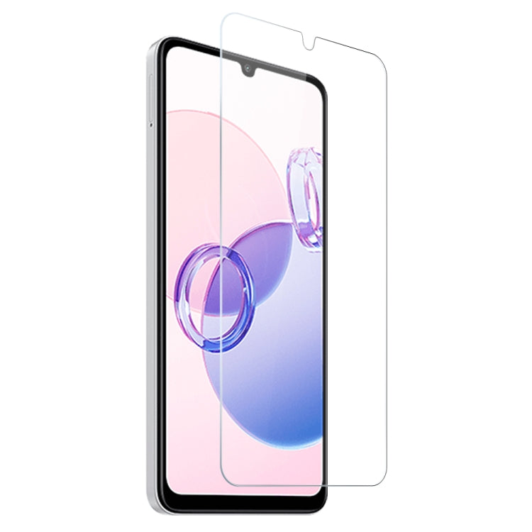 For Xiaomi Redmi 13C 5G NORTHJO Transparent TPU Phone Case with Tempered Glass Film(Transparent) - Xiaomi Cases by NORTHJO | Online Shopping UK | buy2fix