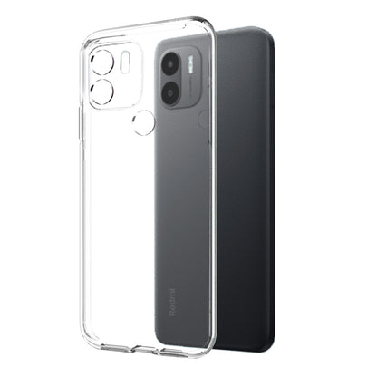 For Xiaomi Redmi A1 4G / A2 4G NORTHJO Transparent TPU Phone Case with Tempered Glass Film(Transparent) - Xiaomi Cases by NORTHJO | Online Shopping UK | buy2fix