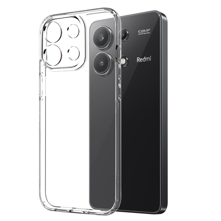 For Xiaomi Redmi Note 13 4G NORTHJO Transparent TPU Phone Case with Tempered Glass Film(Transparent) - Xiaomi Cases by NORTHJO | Online Shopping UK | buy2fix