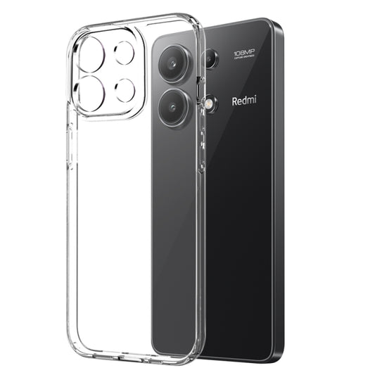 For Xiaomi Redmi Note 13 4G NORTHJO Transparent TPU Phone Case with Tempered Glass Film(Transparent) - Xiaomi Cases by NORTHJO | Online Shopping UK | buy2fix
