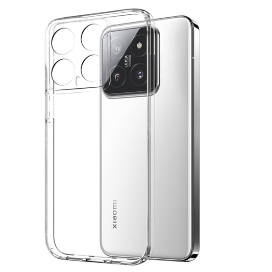 For Xiaomi 14 5G NORTHJO Transparent TPU Phone Case with Tempered Glass Film(Transparent) by NORTHJO