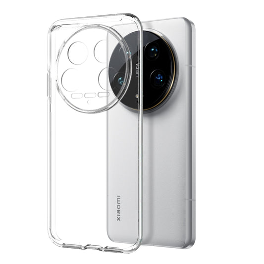 For Xiaomi 14 Ultra 5G NORTHJO Transparent TPU Phone Case with Tempered Glass Film(Transparent) by NORTHJO