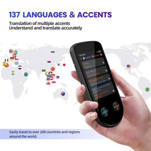 V600S WiFi AI Smart Translator 3.5-inch Touch Screen Voice Translator Offline Photo Translation by buy2fix