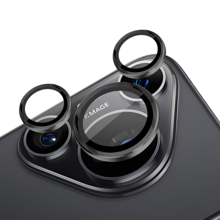 For Huawei Pura 70 Pro NORTHJO Camera Lens CD Vein Metal Ring Tempered Glass Film(Black) - Huawei Tempered Glass by NORTHJO | Online Shopping UK | buy2fix