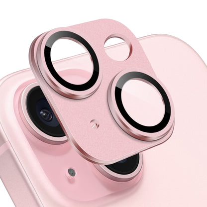 For iPhone 15 / 15 Plus NORTHJO Matte Camera Lens Protector Tempered Glass Rear Lens Film(Pink) - iPhone 15 Tempered Glass by NORTHJO | Online Shopping UK | buy2fix