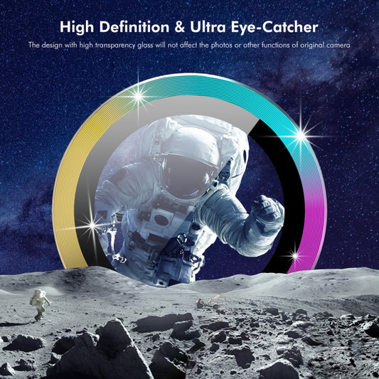 For Xiaomi Mix Fold 3 ENKAY Hat-Prince 9H Rear Camera Lens Aluminium Alloy Tempered Glass Film(Black) by ENKAY