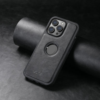 For iPhone 13 Pro Suteni G1 Magsafe Leather Back Phone Case(Black) by Suteni