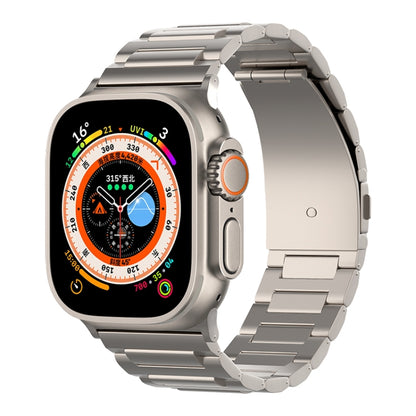 For Apple Watch Ultra 49mm I-Shaped Titanium Watch Band(Titanium) by buy2fix