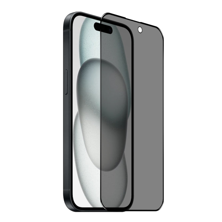 For iPhone 15 Plus NORTHJO A++ 28 Degree Privacy Full Glue Silk Printing Tempered Glass Film - iPhone 15 Plus Tempered Glass by NORTHJO | Online Shopping UK | buy2fix