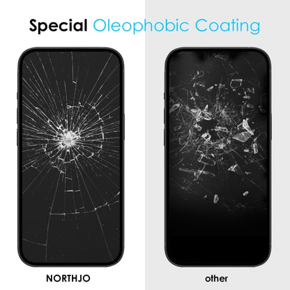 For iPhone 15 Plus NORTHJO A++ 28 Degree Privacy Full Glue Silk Printing Tempered Glass Film - iPhone 15 Plus Tempered Glass by NORTHJO | Online Shopping UK | buy2fix