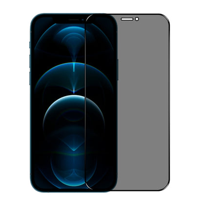 For iPhone 12 Pro Max NORTHJO A++ 28 Degree Privacy Full Glue Silk Printing Tempered Glass Film - iPhone 12 Pro Max Tempered Glass by NORTHJO | Online Shopping UK | buy2fix