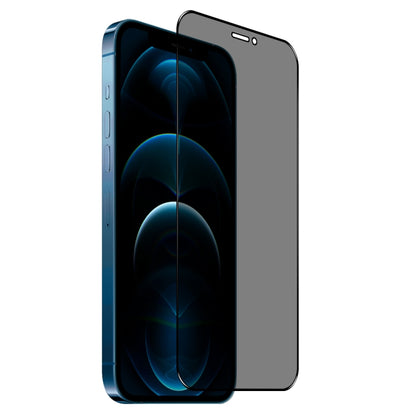 For iPhone 12 Pro Max NORTHJO A++ 28 Degree Privacy Full Glue Silk Printing Tempered Glass Film - iPhone 12 Pro Max Tempered Glass by NORTHJO | Online Shopping UK | buy2fix
