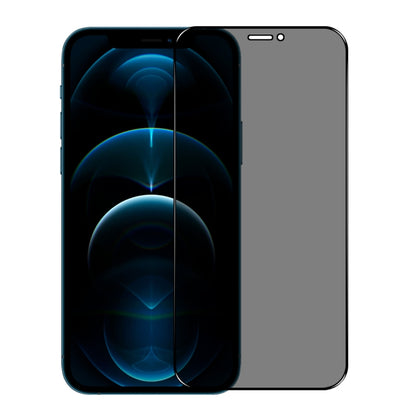 For iPhone 12 / 12 Pro NORTHJO A++ 28 Degree Privacy Full Glue Silk Printing Tempered Glass Film - iPhone 12 / 12 Pro Tempered Glass by NORTHJO | Online Shopping UK | buy2fix