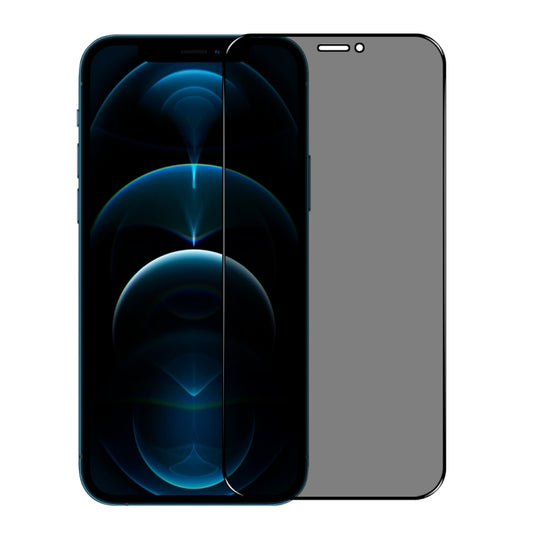 For iPhone 12 / 12 Pro NORTHJO A++ 28 Degree Privacy Full Glue Silk Printing Tempered Glass Film - iPhone 12 / 12 Pro Tempered Glass by NORTHJO | Online Shopping UK | buy2fix