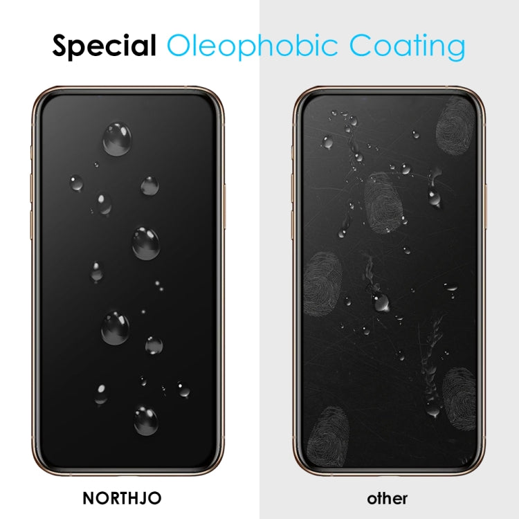 For iPhone 11 Pro Max / XS Max NORTHJO A++ 28 Degree Privacy Full Glue Silk Printing Tempered Glass Film - iPhone 11 Pro Max Tempered Glass by NORTHJO | Online Shopping UK | buy2fix