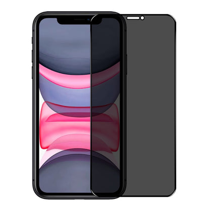 For iPhone 11 / XR NORTHJO A++ 28 Degree Privacy Full Glue Silk Printing Tempered Glass Film - iPhone 11 Tempered Glass by NORTHJO | Online Shopping UK | buy2fix