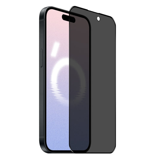For iPhone 16 NORTHJO A++ 28 Degree Privacy Full Glue Silk Printing Tempered Glass Film by NORTHJO