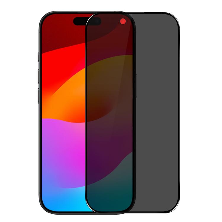 For iPhone Air NORTHJO A++ 28 Degree Privacy Full Glue Silk Printing Tempered Glass Film - iPhone Air Tempered Glass by NORTHJO | Online Shopping UK | buy2fix