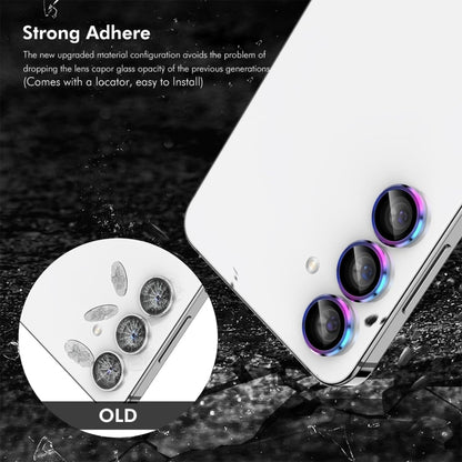 For Samsung Galaxy S24 FE 5G ENKAY Hat-Prince 9H Rear Camera Lens Aluminium Alloy Tempered Glass Film(Colorful) - Galaxy Tempered Glass by ENKAY | Online Shopping UK | buy2fix