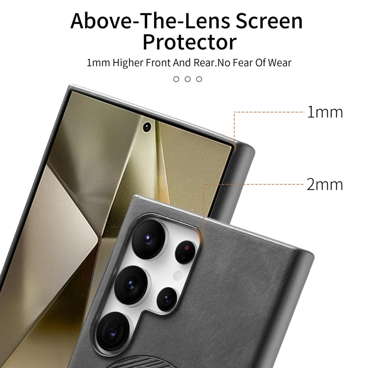 For Samsung Galaxy S23 5G Solid Color Retro Magsafe PU Back Cover Phone Case(Black) by buy2fix