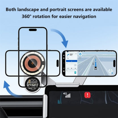 A8S 15W Wireless Charging New Energy Vehicle Navigation Bracket For Tesla Car Screen Base - Car Charger by buy2fix | Online Shopping UK | buy2fix