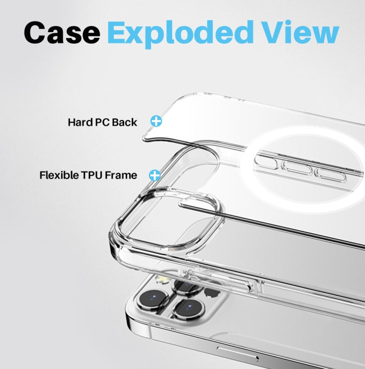 For iPhone 13 Pro NORTHJO 5 in 1 Magsafe Clear Phone Case with 2pcs Screen Film + 2pcs Rear Lens Film - iPhone 13 Pro Cases by NORTHJO | Online Shopping UK | buy2fix