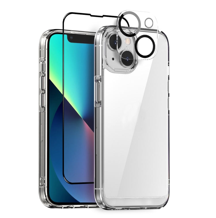 For iPhone 13 NORTHJO 3 in 1 Clear Phone Case with Screen Film + Rear Lens Film - iPhone 13 Cases by NORTHJO | Online Shopping UK | buy2fix