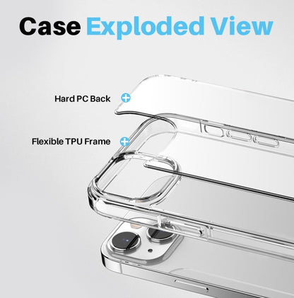 For iPhone 13 NORTHJO 3 in 1 Clear Phone Case with Screen Film + Rear Lens Film - iPhone 13 Cases by NORTHJO | Online Shopping UK | buy2fix