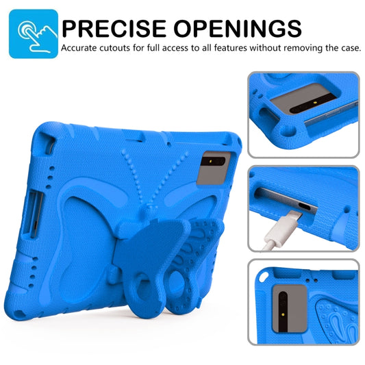 For Samsung Galaxy Tab S9 11 X710 Butterfly Bracket EVA Shockproof Tablet Case(Blue) by buy2fix