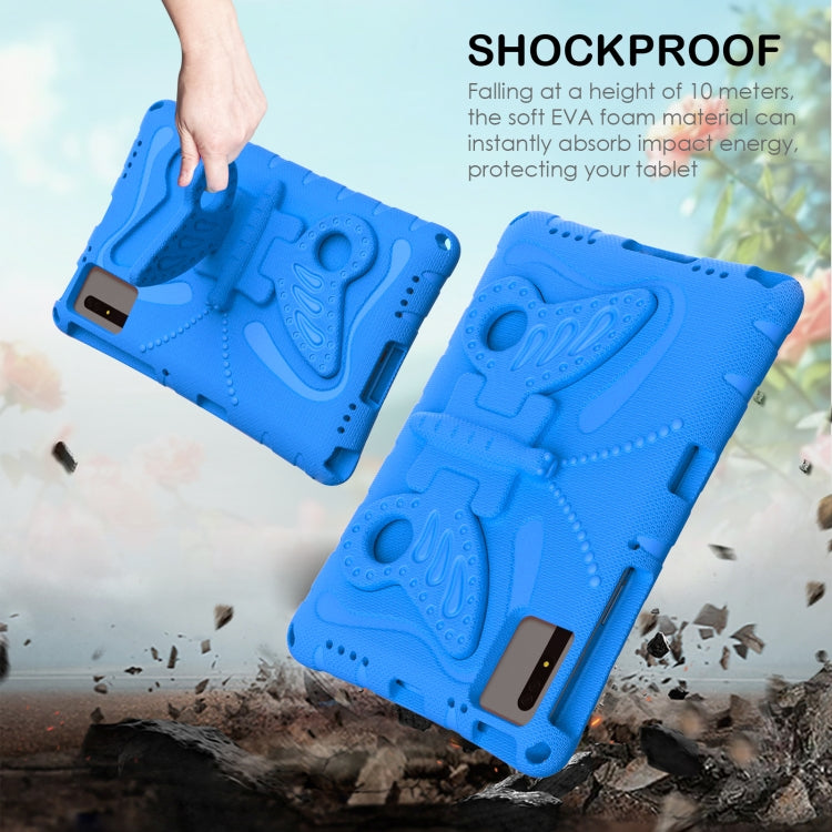 For Samsung Galaxy Tab S9 11 X710 Butterfly Bracket EVA Shockproof Tablet Case(Blue) - Other Galaxy Tab PC by buy2fix | Online Shopping UK | buy2fix