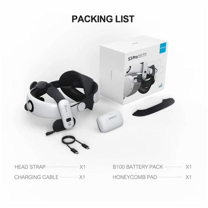 BOBOVR S3 Pro For Meta Quest 3 VR Head Strap with 10000mAh Battery by buy2fix
