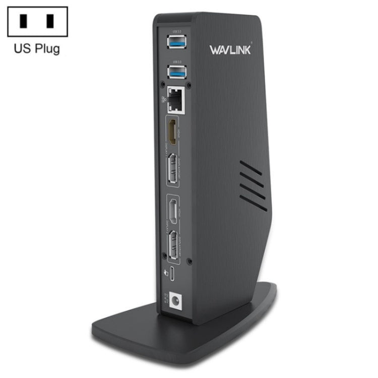 WAVLINK WL-UG69DK5 Laptop Dual 5K / 4K 60Hz Monitor Adapter USB 3.0 Docking Station, Plug:US Plug - Cable & Adapters by WAVLINK | Online Shopping UK | buy2fix