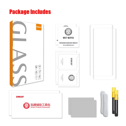 For Honor X50 / X9b / Magic6 Lite 2pcs ENKAY Hat-Prince UV Full Glue Tempered Glass Film - Honor Tempered Glass by ENKAY | Online Shopping UK | buy2fix